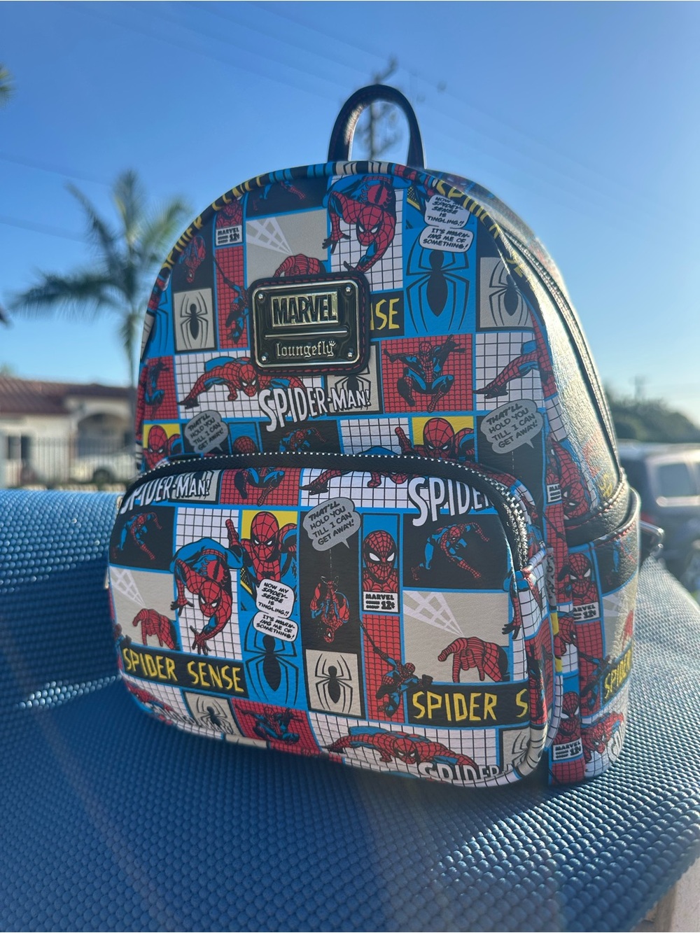 Loungefly Spider-Man Kids Mini Backpack - Red/Blue/Black